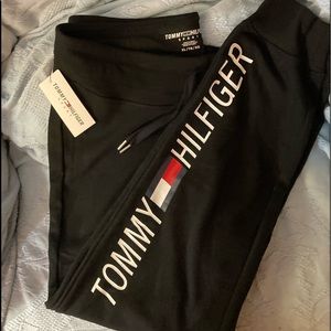 Tommy  Hilfiger Joggers  New never worn, w/tag black with logo on leg